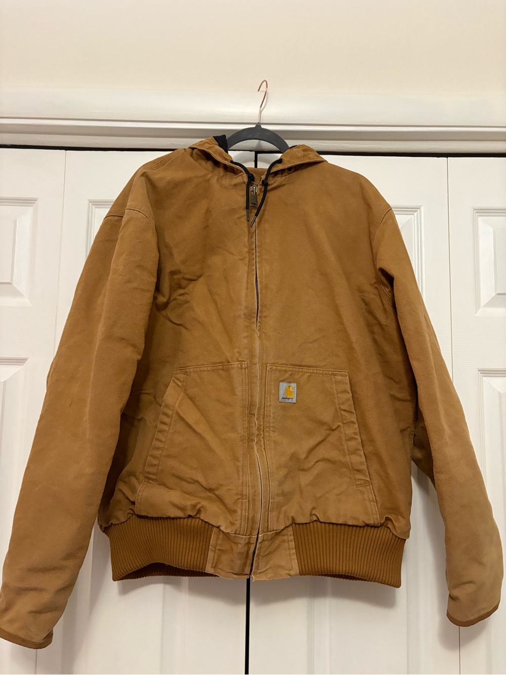 Vintage Carhartt Brown Hooded Duck Canvas Jacket